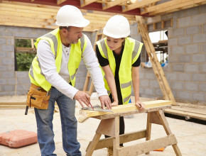 Apprentice construction worker