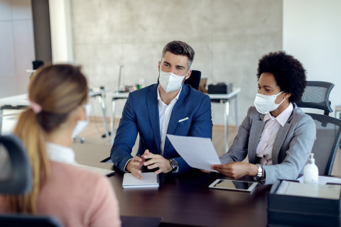 GettyImages masked talk 1272460147