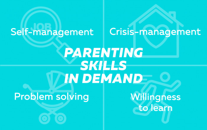 Parent skills in demand infographic