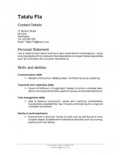 cv templates nz